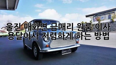 울진 매화면 금매리 원룸 이사, 용달이사 저렴하게 하는 방법!